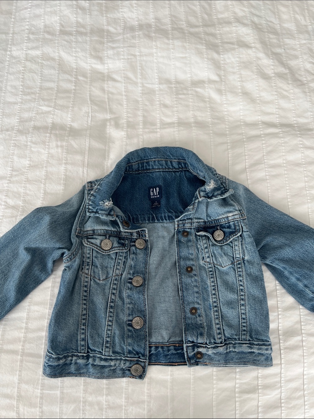 GAP Kids Washed Blue Denim Jacket